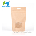 Food Grade Brown Craft Paper Coffee Compostable Bag